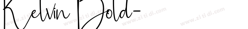 Kelvin Bold字体转换